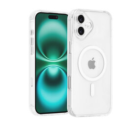 TUNIQ TUNIQ iPhone 16 Plus Back cover case - Magsafe - Antishock - Transparent TUNIQ TUNIQ iPhone 16 Plus Back cover case - Magsafe - Antishock - Transparent