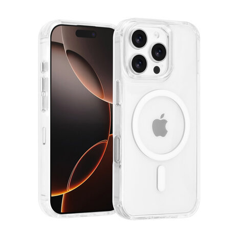 TUNIQ TUNIQ iPhone 16 Pro Back-Cover hul - Magsafe - Antishock - Transparent TUNIQ TUNIQ iPhone 16 Pro Back-Cover hul - Magsafe - Antishock - Transparent