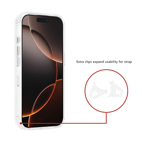 TUNIQ TUNIQ iPhone 16 Pro Back-Cover hul - Magsafe - Antishock - Transparent TUNIQ TUNIQ iPhone 16 Pro Back-Cover hul - Magsafe - Antishock - Transparent