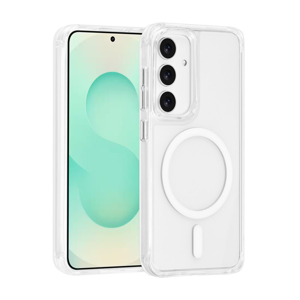 TUNIQ TUNIQ Galaxy S25 Back cover case - Magsafe - Antishock - Transparent TUNIQ TUNIQ Galaxy S25 Back cover case - Magsafe - Antishock - Transparent