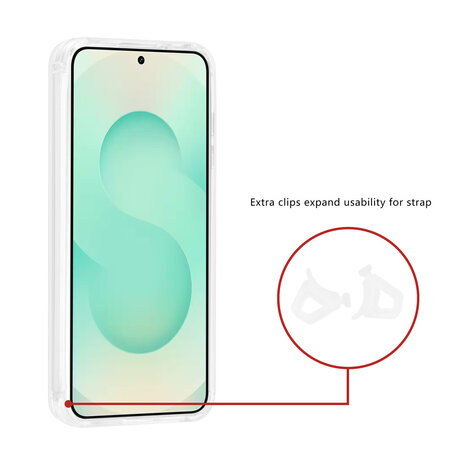 TUNIQ TUNIQ Galaxy S25 Back cover case - Magsafe - Antishock - Transparent TUNIQ TUNIQ Galaxy S25 Back cover case - Magsafe - Antishock - Transparent