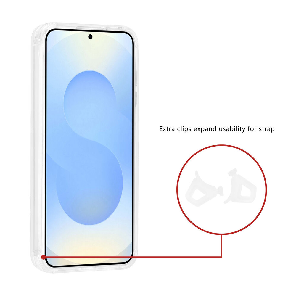 TUNIQ TUNIQ Galaxy S25 Plus Back cover case - Magsafe - Antishock - Transparent TUNIQ TUNIQ Galaxy S25 Plus Back cover case - Magsafe - Antishock - Transparent