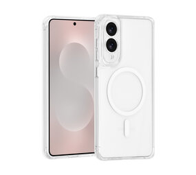 TUNIQ TUNIQ Galaxy S25 Edge Back cover coque - Magsafe - Antishock - Transparent TUNIQ TUNIQ Galaxy S25 Edge Back cover coque - Magsafe - Antishock - Transparent