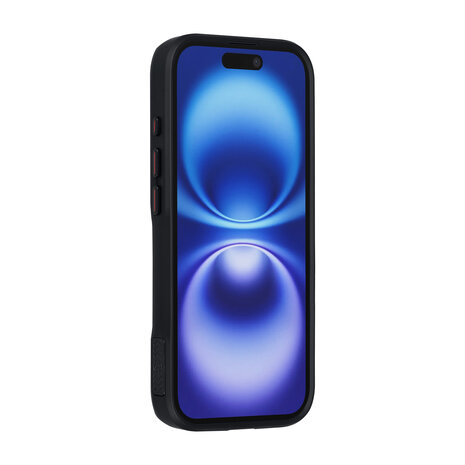 TUNIQ TUNIQ iPhone 16 Back cover case - Magsafe With Ring Stand - Carbon Fiber - Black TUNIQ TUNIQ iPhone 16 Back cover case - Magsafe With Ring Stand - Carbon Fiber - Black