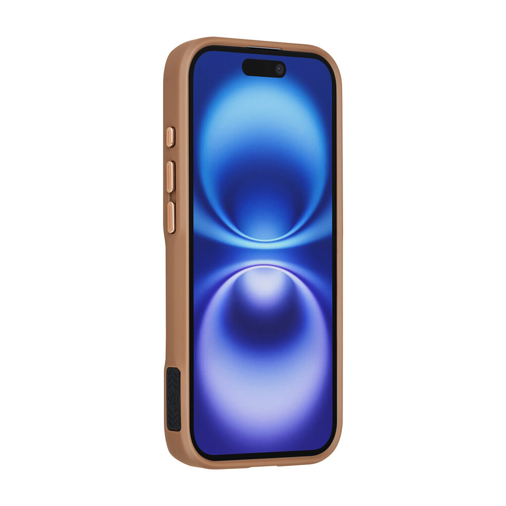 TUNIQ TUNIQ iPhone 16 Back cover case - Magsafe With Ring Stand - Carbon Fiber - Gold TUNIQ TUNIQ iPhone 16 Back cover case - Magsafe With Ring Stand - Carbon Fiber - Gold