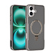TUNIQ TUNIQ iPhone 16 Plus Backcover hoesje - Magsafe With Ring Stand - Carbon Fiber - Zilver