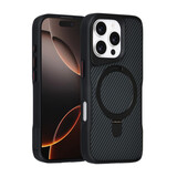 TUNIQ TUNIQ iPhone 16 Pro Back cover coque - Magsafe With Ring Stand - Carbon Fiber - Noir TUNIQ TUNIQ iPhone 16 Pro Back cover coque - Magsafe With Ring Stand - Carbon Fiber - Noir