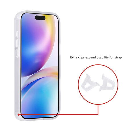 TUNIQ TUNIQ iPhone 15 Pro Max Back-Cover hul - Magsafe - Carbon Fiber - Shockproof - Weiß TUNIQ TUNIQ iPhone 15 Pro Max Back-Cover hul - Magsafe - Carbon Fiber - Shockproof - Weiß