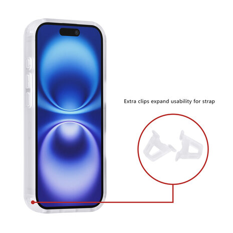 TUNIQ TUNIQ iPhone 16 Backcover hoesje - Magsafe - Carbon Fiber - Shockproof - Wit TUNIQ TUNIQ iPhone 16 Backcover hoesje - Magsafe - Carbon Fiber - Shockproof - Wit