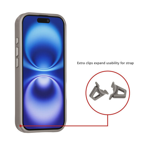 TUNIQ TUNIQ iPhone 16 Backcover hoesje - Magsafe - Carbon Fiber - Shockproof - Grijs TUNIQ TUNIQ iPhone 16 Backcover hoesje - Magsafe - Carbon Fiber - Shockproof - Grijs