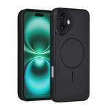 TUNIQ TUNIQ iPhone 16 Plus Back-Cover hul - Magsafe - Carbon Fiber - Shockproof - Schwarz TUNIQ TUNIQ iPhone 16 Plus Back-Cover hul - Magsafe - Carbon Fiber - Shockproof - Schwarz