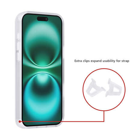 TUNIQ TUNIQ iPhone 16 Plus Backcover hoesje - Magsafe - Carbon Fiber - Shockproof - Wit TUNIQ TUNIQ iPhone 16 Plus Backcover hoesje - Magsafe - Carbon Fiber - Shockproof - Wit