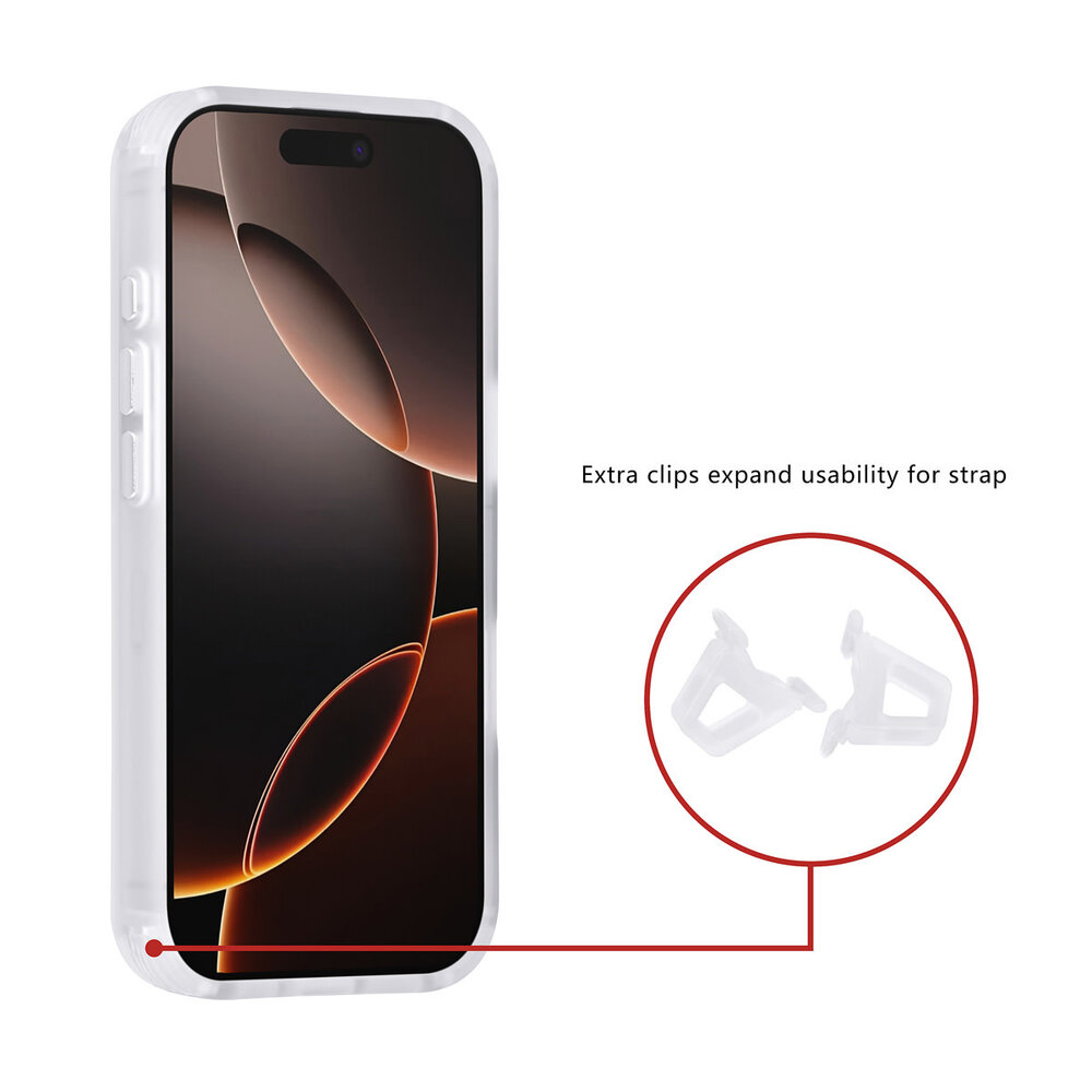 TUNIQ TUNIQ iPhone 16 Pro Backcover hoesje - Magsafe - Carbon Fiber - Shockproof - Wit TUNIQ TUNIQ iPhone 16 Pro Backcover hoesje - Magsafe - Carbon Fiber - Shockproof - Wit