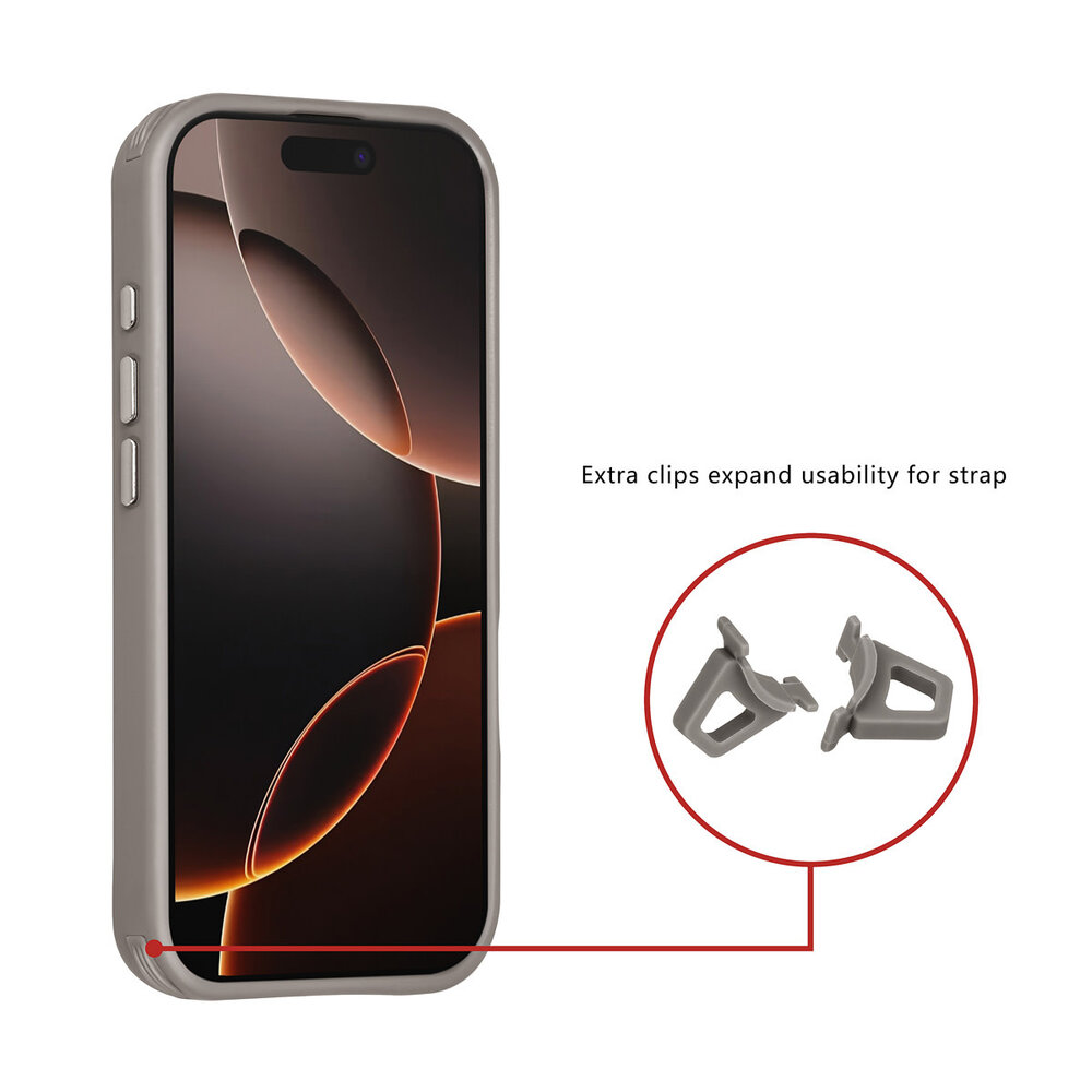 TUNIQ TUNIQ iPhone 16 Pro Back cover case - Magsafe - Carbon Fiber - Shockproof - Grey TUNIQ TUNIQ iPhone 16 Pro Back cover case - Magsafe - Carbon Fiber - Shockproof - Grey