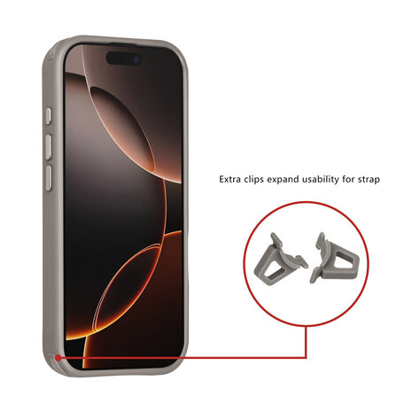 TUNIQ TUNIQ iPhone 16 Pro Back cover case - Magsafe - Carbon Fiber - Shockproof - Grey TUNIQ TUNIQ iPhone 16 Pro Back cover case - Magsafe - Carbon Fiber - Shockproof - Grey