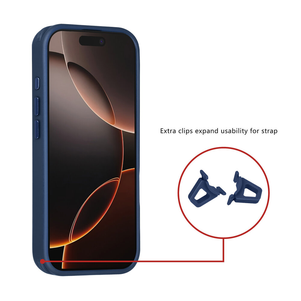 TUNIQ TUNIQ iPhone 16 Pro Back cover coque - Magsafe - Carbon Fiber - Shockproof - Bleu TUNIQ TUNIQ iPhone 16 Pro Back cover coque - Magsafe - Carbon Fiber - Shockproof - Bleu