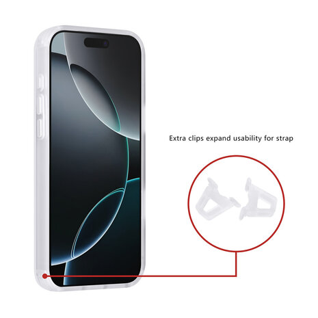 TUNIQ TUNIQ iPhone 16 Pro Max Back cover case - Magsafe - Carbon Fiber - Shockproof - White