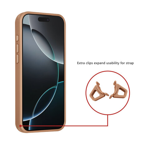 TUNIQ TUNIQ iPhone 16 Pro Max Backcover hoesje - Magsafe - Carbon Fiber - Shockproof - Goud TUNIQ TUNIQ iPhone 16 Pro Max Backcover hoesje - Magsafe - Carbon Fiber - Shockproof - Goud