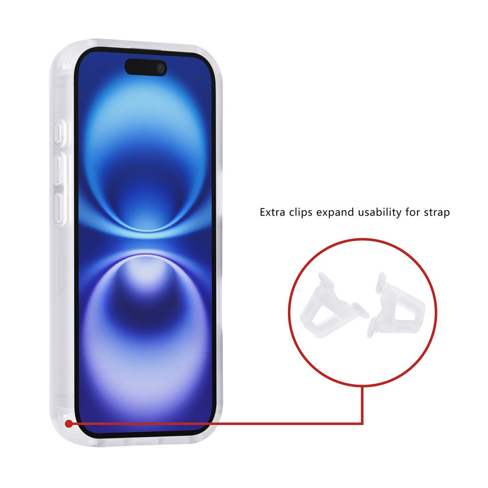 TUNIQ TUNIQ iPhone 17 Back cover case - Magsafe - Carbon Fiber - Shockproof - White TUNIQ TUNIQ iPhone 17 Back cover case - Magsafe - Carbon Fiber - Shockproof - White