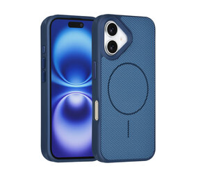 TUNIQ TUNIQ iPhone 17 Backcover hoesje - Magsafe - Carbon Fiber - Shockproof - Blauw TUNIQ TUNIQ iPhone 17 Backcover hoesje - Magsafe - Carbon Fiber - Shockproof - Blauw