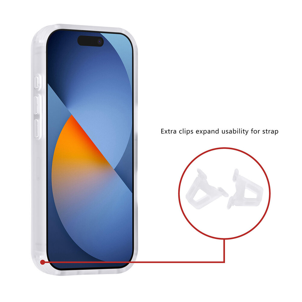 TUNIQ TUNIQ iPhone 17 Pro Backcover hoesje - Magsafe - Carbon Fiber - Shockproof - Wit TUNIQ TUNIQ iPhone 17 Pro Backcover hoesje - Magsafe - Carbon Fiber - Shockproof - Wit