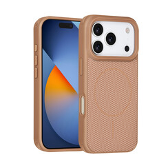TUNIQ iPhone 17 Pro Back cover case - Magsafe - Carbon Fiber - Shockproof - Gold