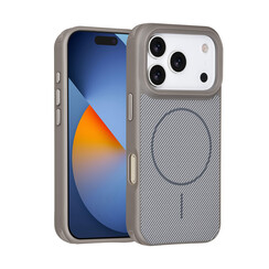 TUNIQ iPhone 17 Pro/iPhone 18 Pro Handyhülle MagSafe Kohlefaser Stoßfest - Grau