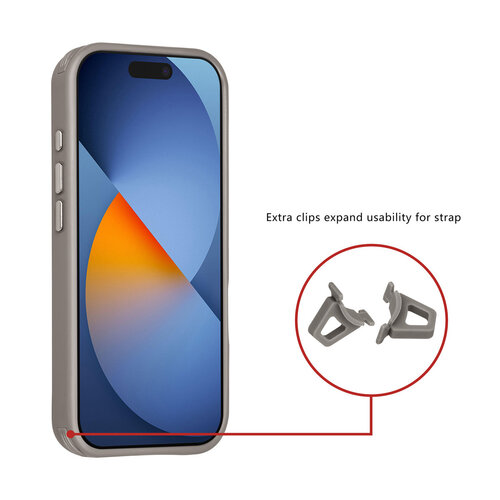 TUNIQ TUNIQ iPhone 17 Pro/iPhone 18 Pro Handyhülle MagSafe Kohlefaser Stoßfest - Grau