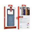 TUNIQ TUNIQ iPhone 17 Pro/iPhone 18 Pro Handyhülle MagSafe Kohlefaser Stoßfest - Blau