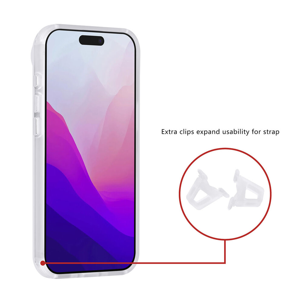 TUNIQ TUNIQ iPhone 17 Air Back cover coque - Magsafe - Carbon Fiber - Shockproof - Blanc TUNIQ TUNIQ iPhone 17 Air Back cover coque - Magsafe - Carbon Fiber - Shockproof - Blanc