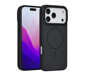 TUNIQ TUNIQ iPhone 17 Pro Max Back cover coque - Magsafe - Carbon Fiber - Shockproof - Noir TUNIQ TUNIQ iPhone 17 Pro Max Back cover coque - Magsafe - Carbon Fiber - Shockproof - Noir