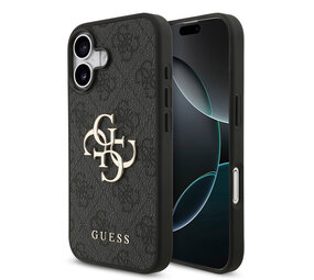 Guess Guess iPhone 17 Back-Cover hul - 4G - Big Metal Logo - Schwarz Guess Guess iPhone 17 Back-Cover hul - 4G - Big Metal Logo - Schwarz