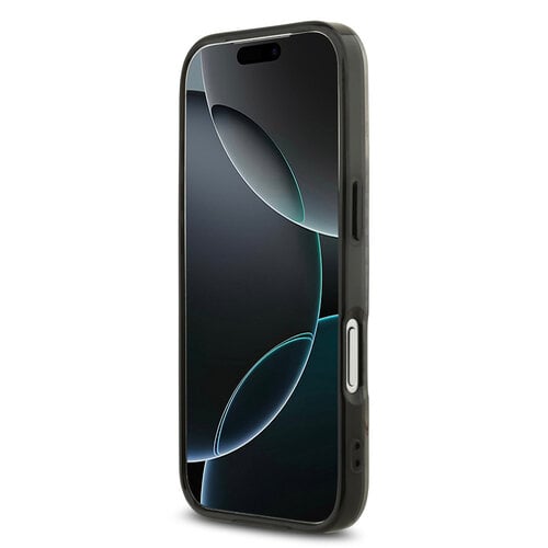 AMG AMG iPhone 17 Pro/iPhone 18 Pro Coque arrière MagSafe Double couche Ligne rouge - Blanc