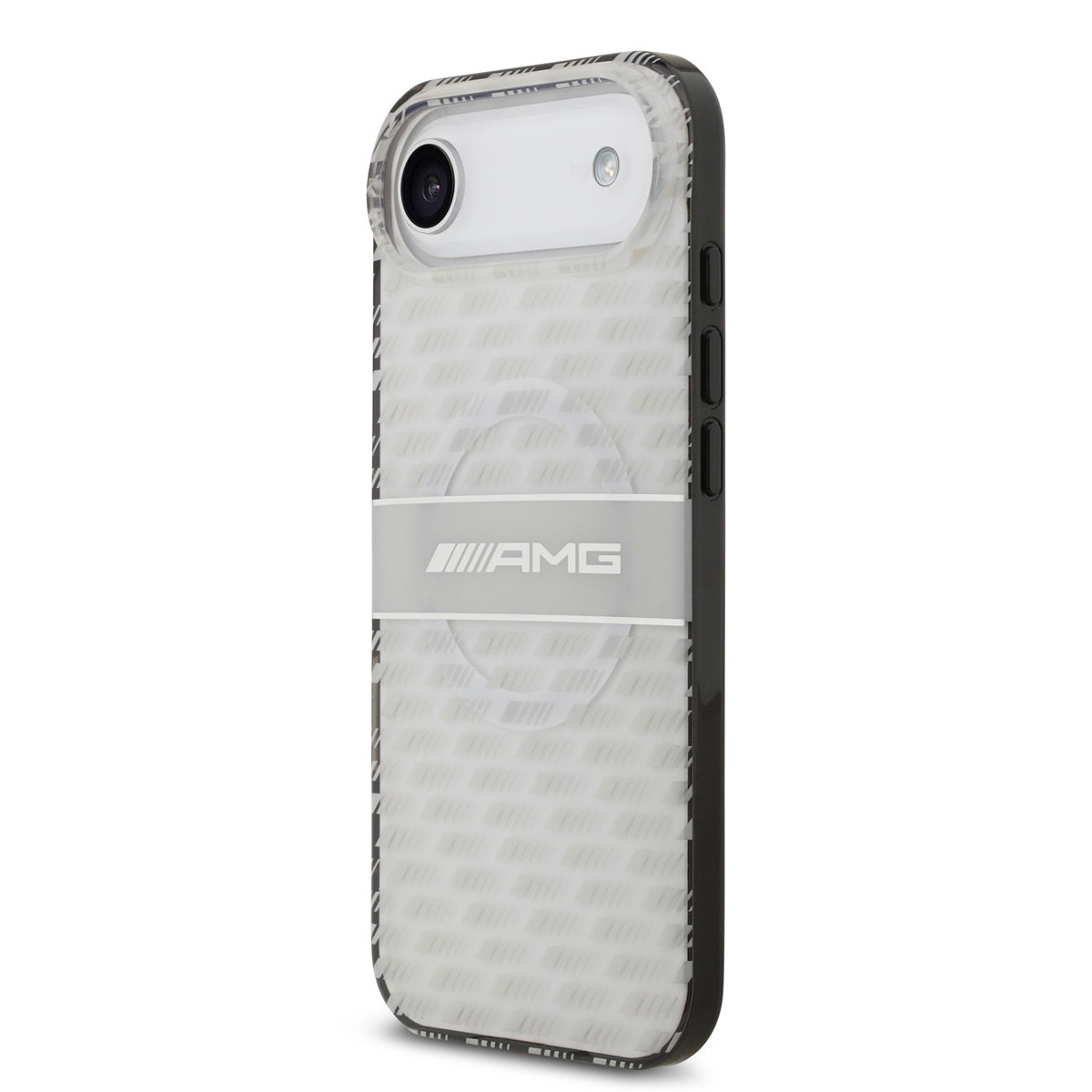 AMG AMG iPhone 17 Air Backcover hoesje - Magsafe - Double Layer - Transparent Rhombs Repeat - Wit, foto 2 van 6