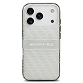 AMG AMG iPhone 17 Pro/iPhone 18 Pro Coque arrière MagSafe Double couche Motif répété de losanges transparents - Blanc