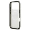 AMG AMG iPhone 17 Pro/iPhone 18 Pro Coque arrière MagSafe Double couche Motif répété de losanges transparents - Blanc