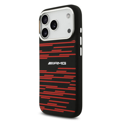 AMG AMG iPhone 17 Pro Back cover case - Magsafe - Red Line Graphics - Black AMG AMG iPhone 17 Pro Back cover case - Magsafe - Red Line Graphics - Black