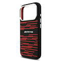 AMG AMG iPhone 17 Pro/iPhone 18 Pro Coque arrière MagSafe Graphisme à lignes rouges - Noir