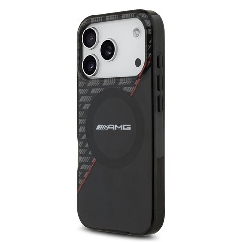AMG AMG iPhone 17 Pro/iPhone 18 Pro Handyhülle MagSafe Zweilagig Rote Linie - Schwarz