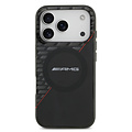 AMG AMG iPhone 17 Pro/iPhone 18 Pro Coque arrière MagSafe Double couche Ligne rouge - Noir