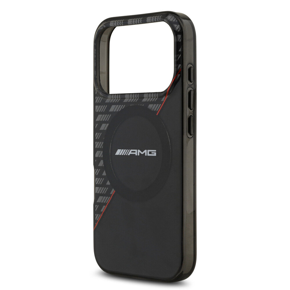 AMG AMG iPhone 17 Pro Back cover case - Magsafe - Double Layer - Red Line - Black AMG AMG iPhone 17 Pro Back cover case - Magsafe - Double Layer - Red Line - Black