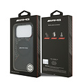AMG AMG iPhone 17 Pro/iPhone 18 Pro Coque arrière MagSafe Double couche Ligne rouge - Noir