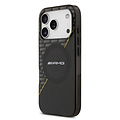 AMG AMG iPhone 17 Pro/iPhone 18 Pro Coque arrière MagSafe Double couche Ligne jaune - Noir