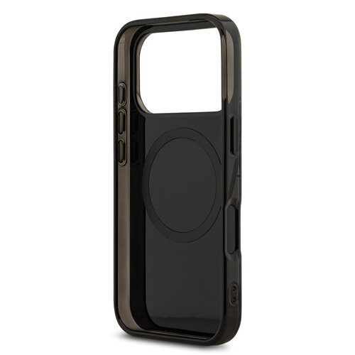AMG AMG iPhone 17 Pro/iPhone 18 Pro Handyhülle MagSafe Zweilagig Gelbe Linie - Schwarz