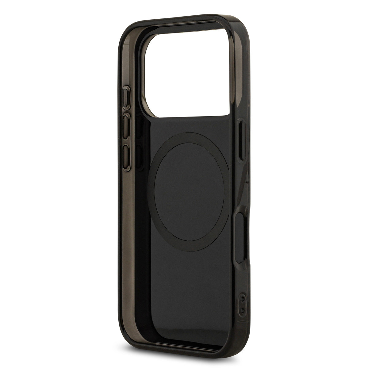 AMG AMG iPhone 17 Pro Backcover hoesje - Magsafe - Double Layer - Yellow Line - Zwart, foto 6 van 6