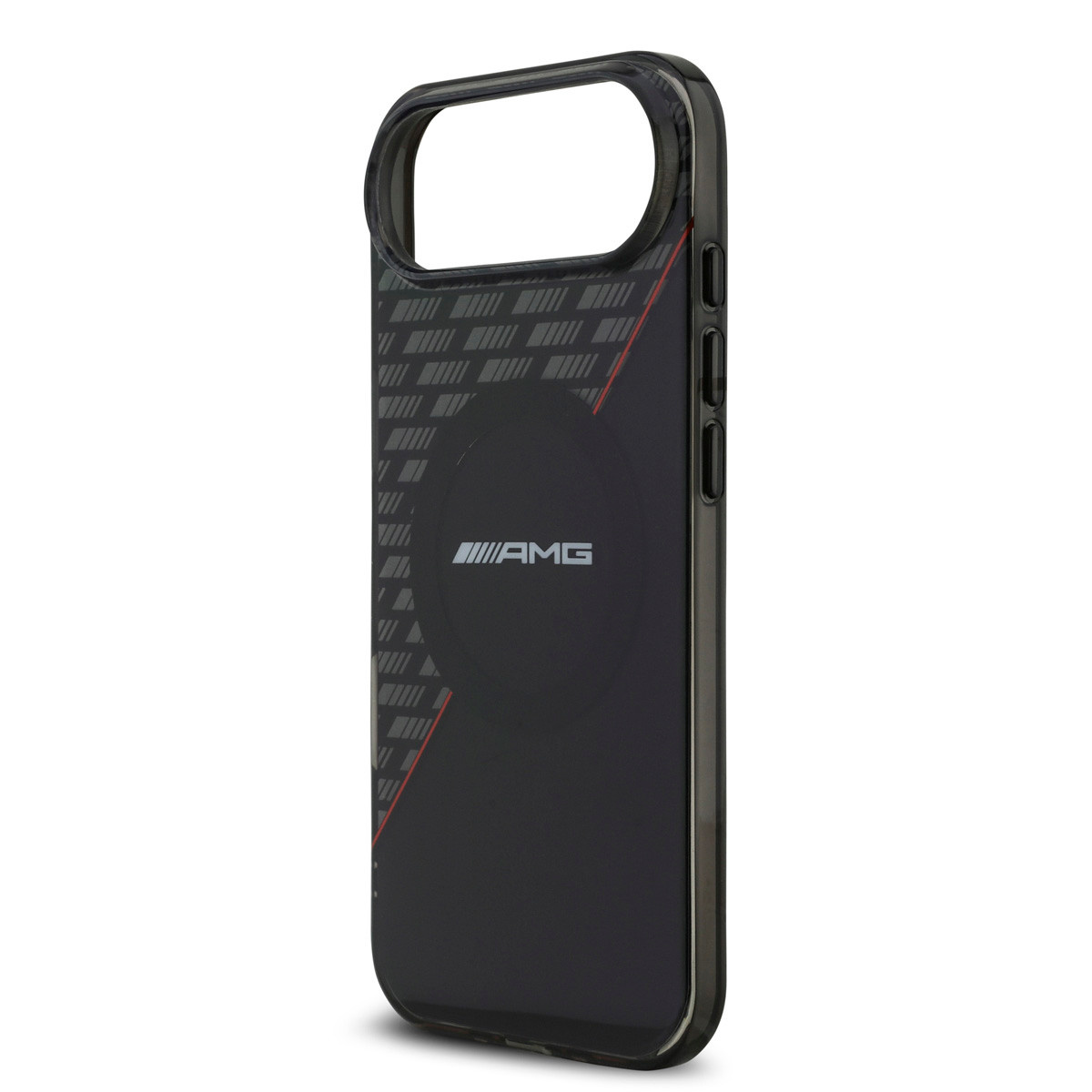 AMG AMG iPhone 17 Air Backcover hoesje - Magsafe - Double Layer - Red Line - Zwart, foto 5 van 6