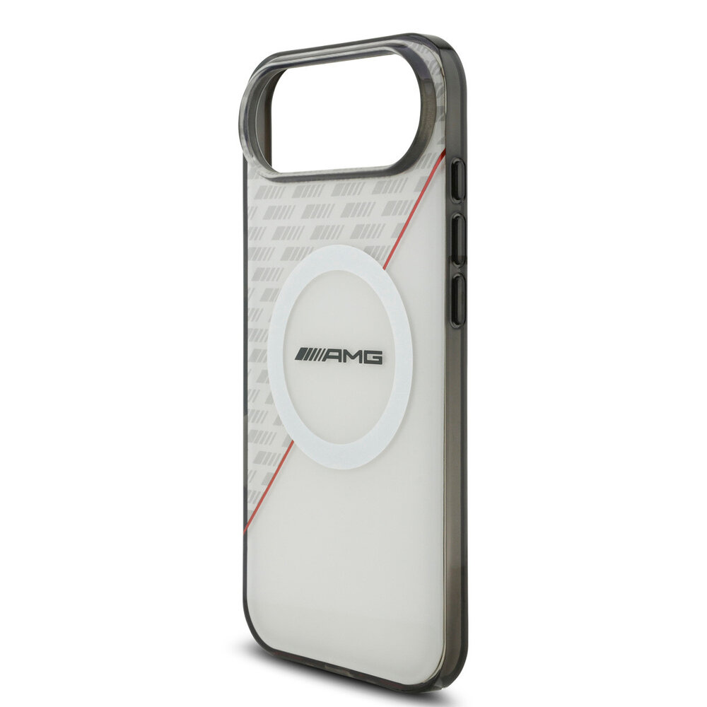 AMG AMG iPhone 17 Air Back-Cover hul - Magsafe - Double Layer - Red Line - Weiß AMG AMG iPhone 17 Air Back-Cover hul - Magsafe - Double Layer - Red Line - Weiß