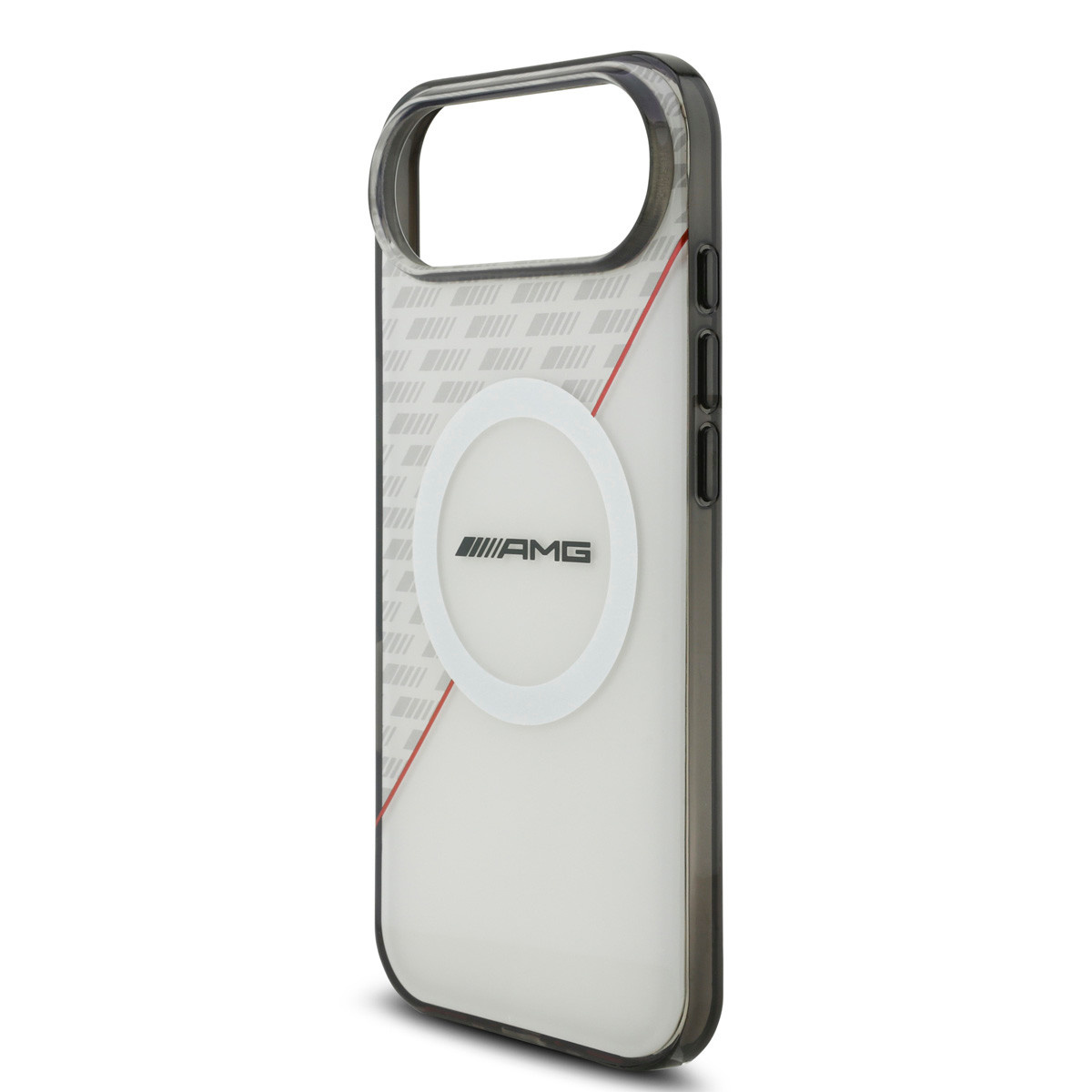 AMG AMG iPhone 17 Air Backcover hoesje - Magsafe - Double Layer - Red Line - Wit, foto 5 van 6