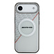 AMG AMG iPhone 17 Air Backcover hoesje - Magsafe - Double Layer - Red Line - Wit