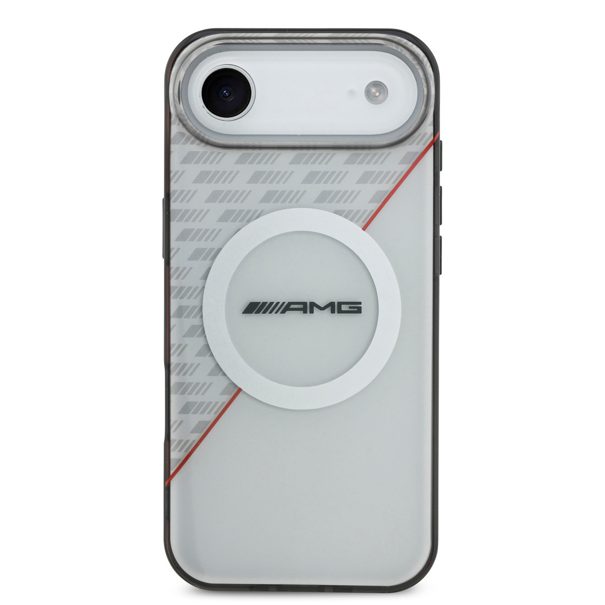 AMG AMG iPhone 17 Air Backcover hoesje - Magsafe - Double Layer - Red Line - Wit, foto 3 van 6